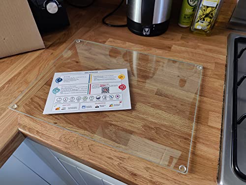 Original Kitchenville™ Glass Chopping / Cutting Board 20" × 16"