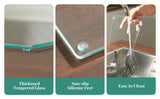 Original Kitchenville™ Glass Chopping & Cutting Board 16