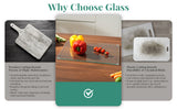 Original Kitchenville™ Glass Chopping & Cutting Board 16