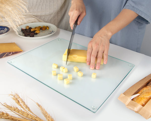 Kitchenville Glass Board in customer kitchen